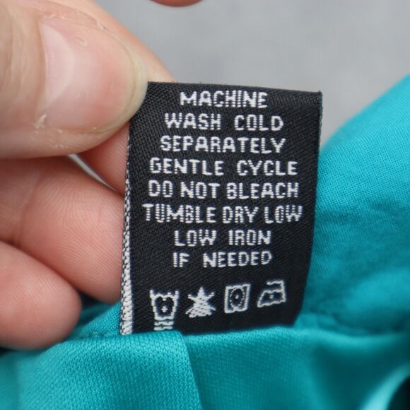 Serena Williams Signature Statement Shorts Womens 8 Green Zip Pocket Rayon - Picture 7 of 16